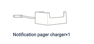 Notification pager charger